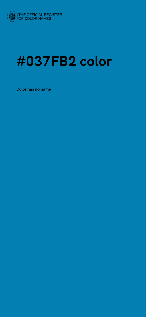 #037FB2 color image