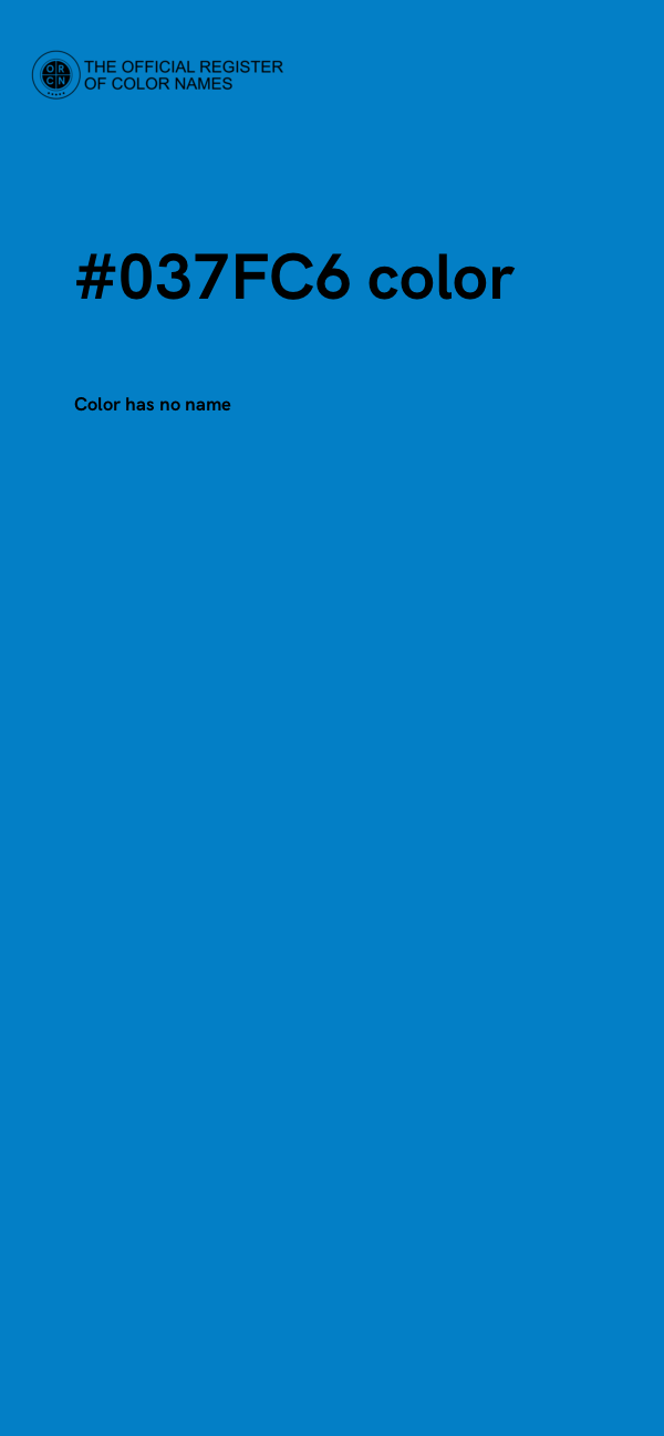 #037FC6 color image