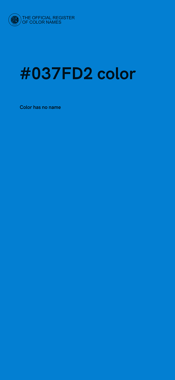 #037FD2 color image