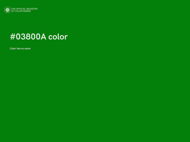 #03800A color image