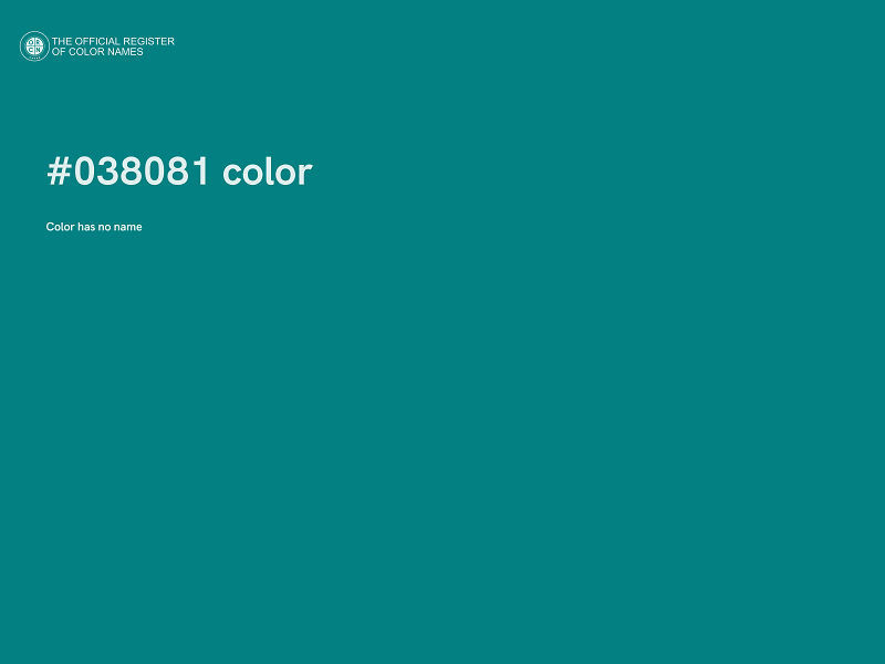 #038081 color image
