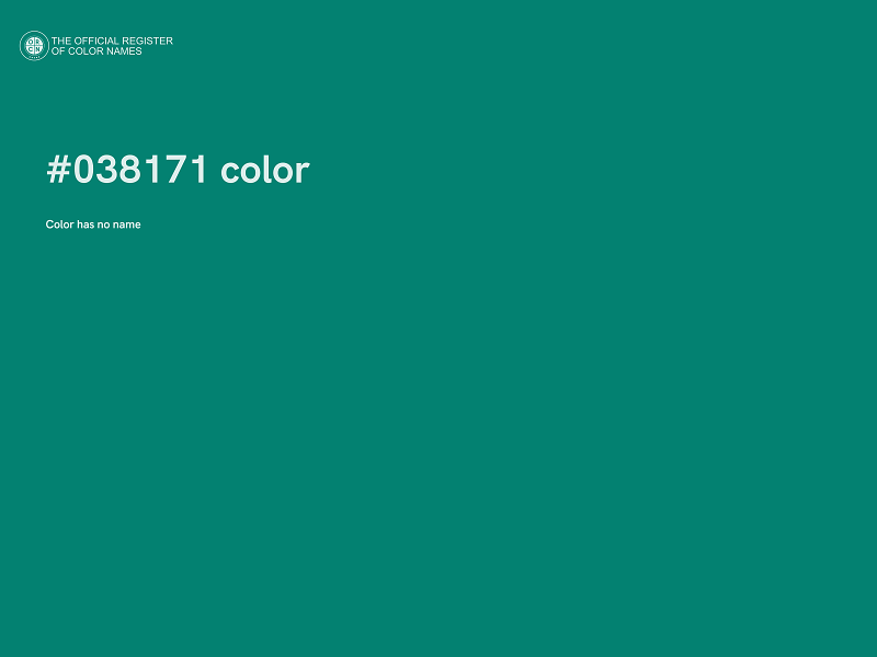 #038171 color image