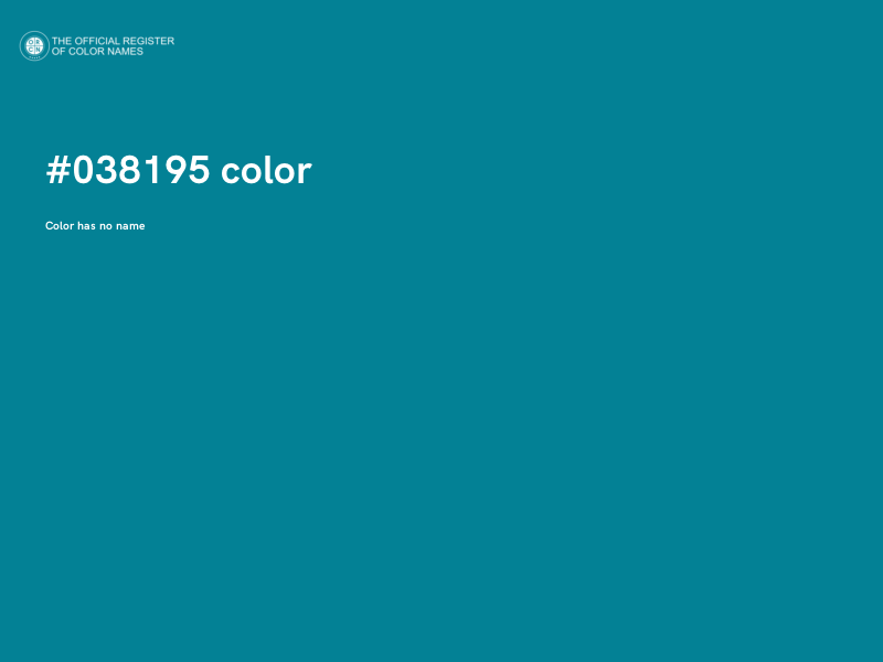 #038195 color image