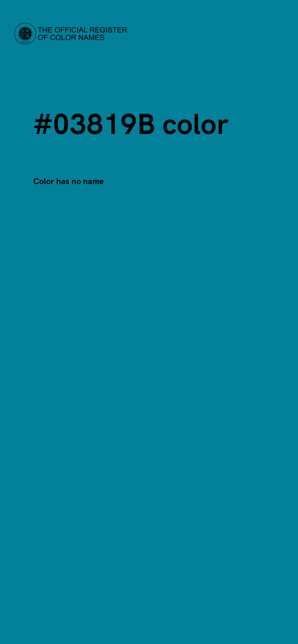 #03819B color image
