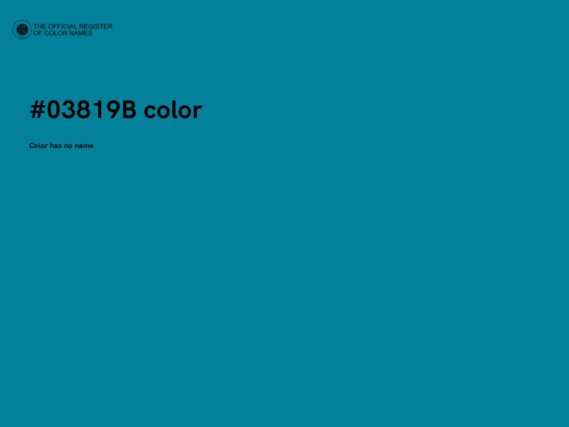 #03819B color image