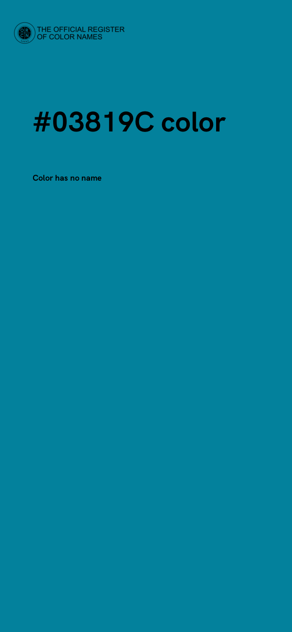 #03819C color image