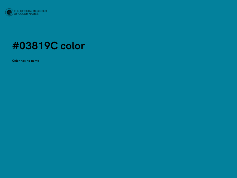 #03819C color image