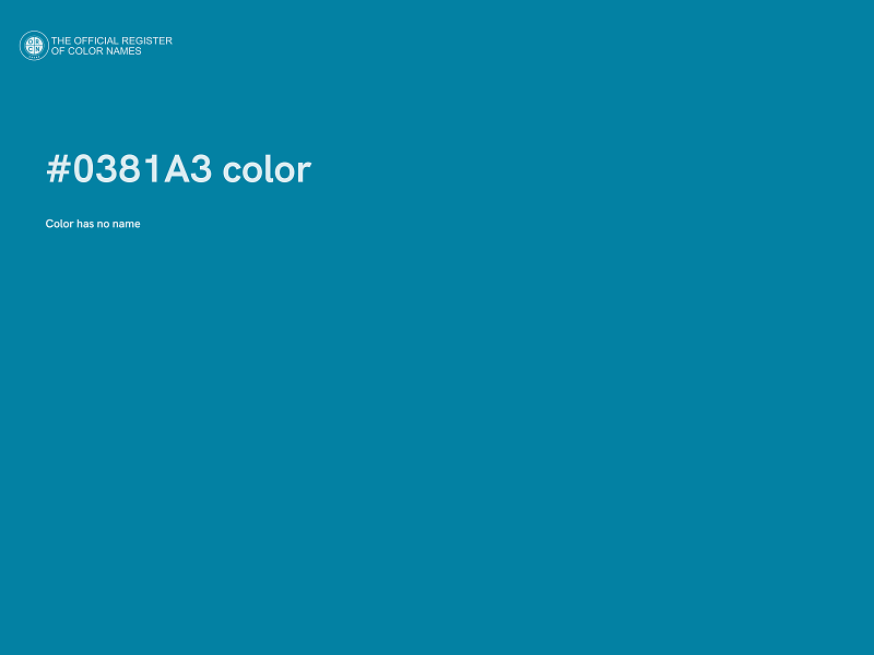 #0381A3 color image