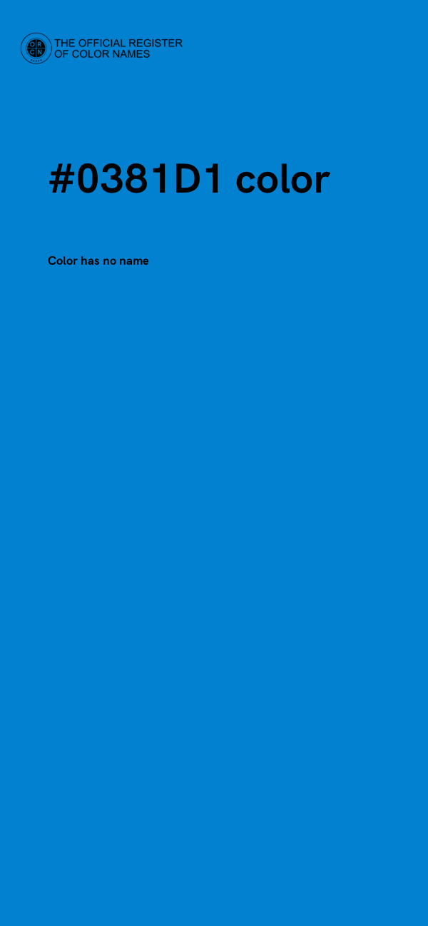 #0381D1 color image