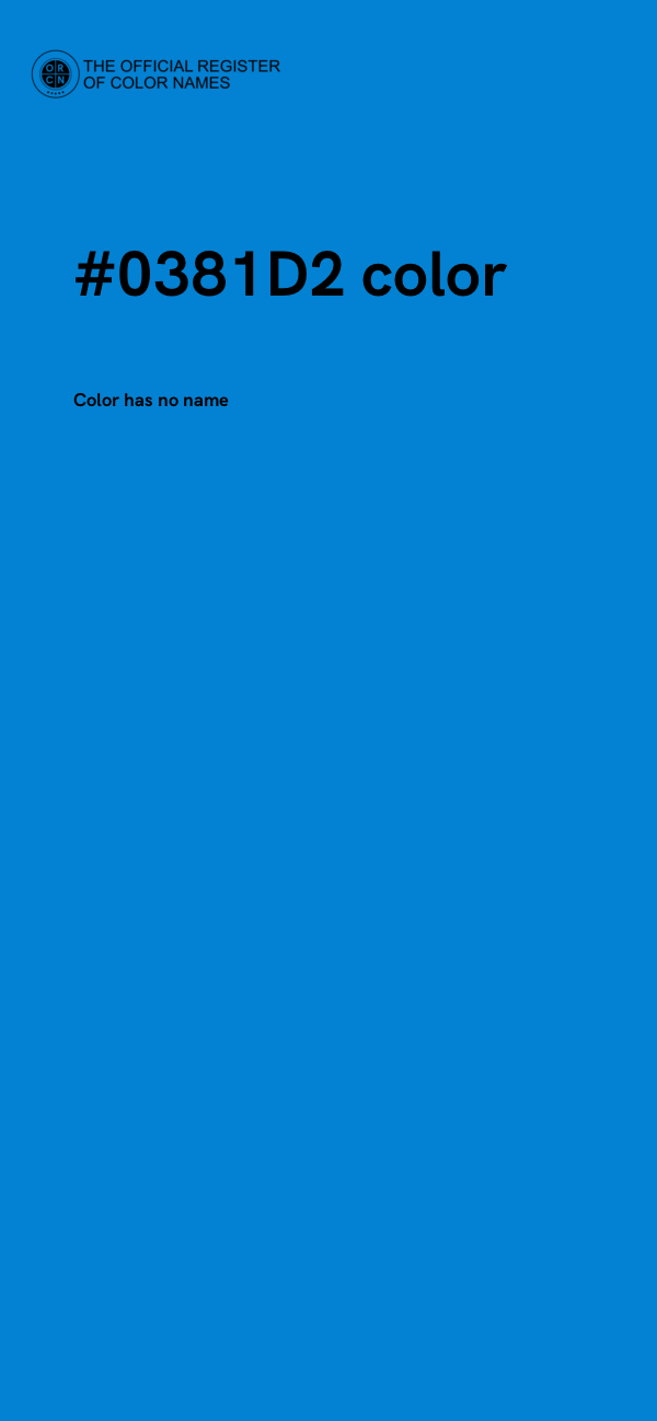 #0381D2 color image
