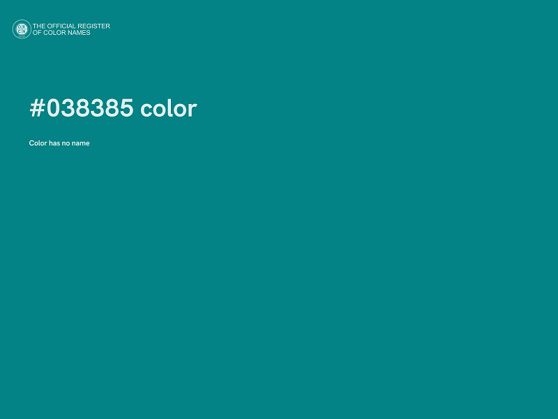 #038385 color image