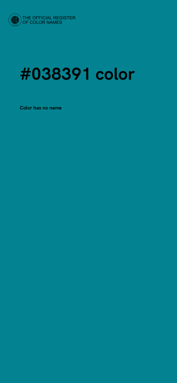 #038391 color image
