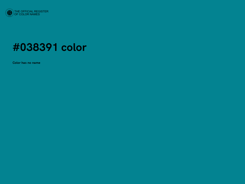 #038391 color image