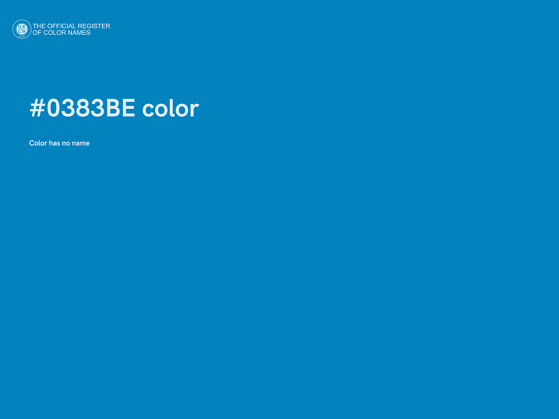 #0383BE color image