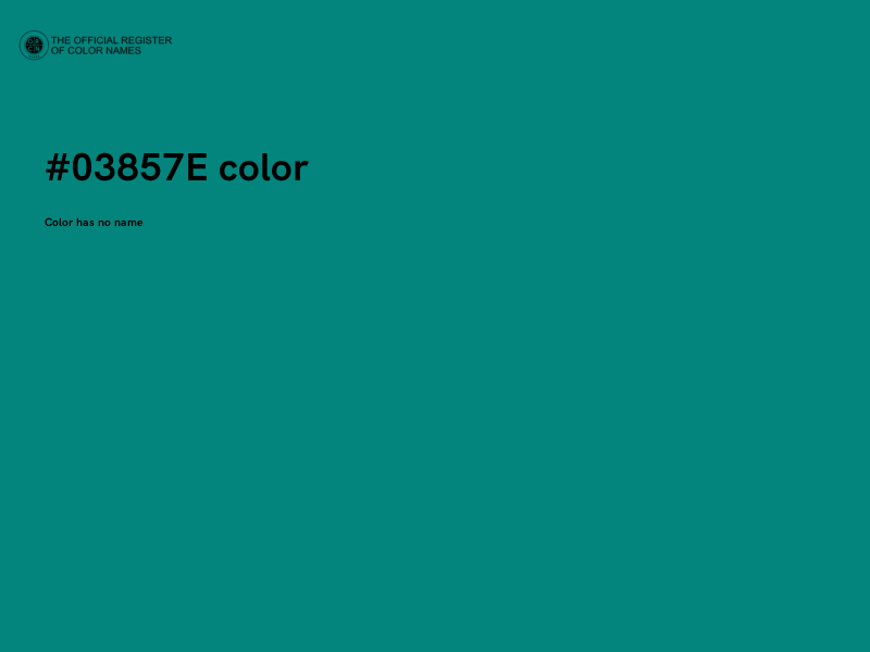 #03857E color image