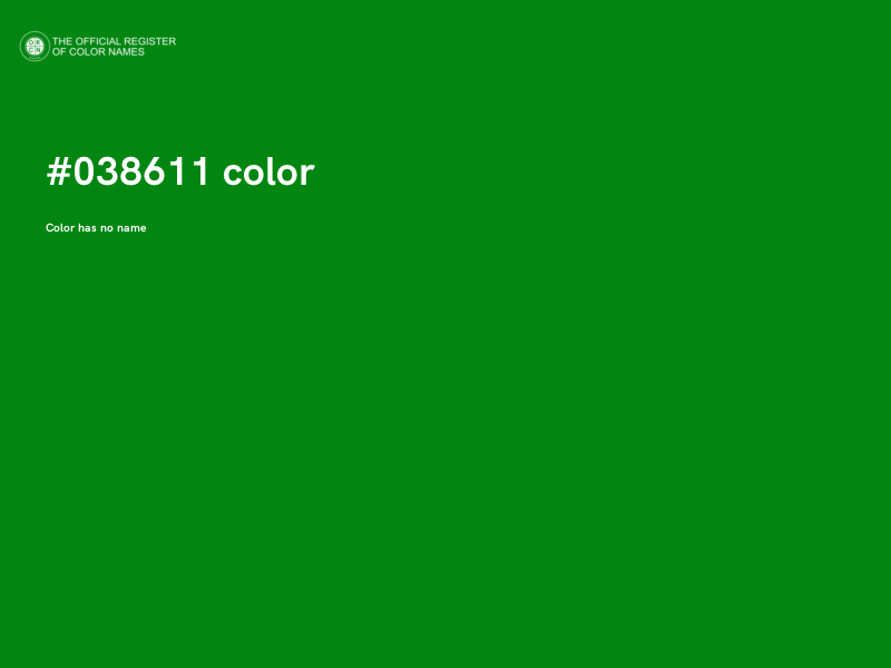 #038611 color image