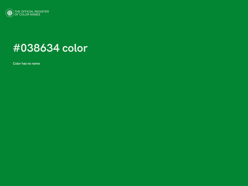 #038634 color image