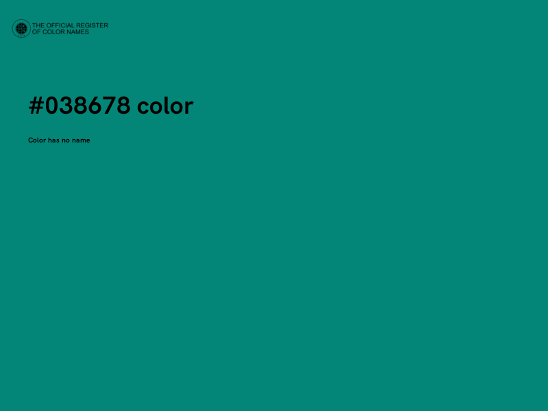 #038678 color image