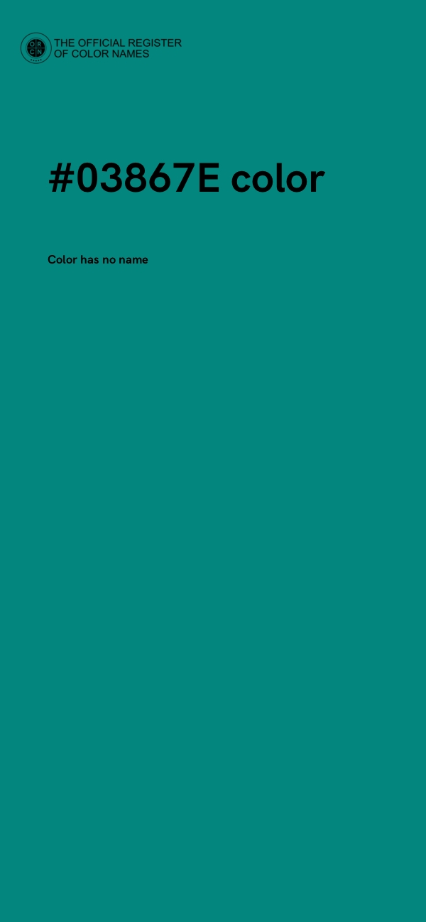 #03867E color image