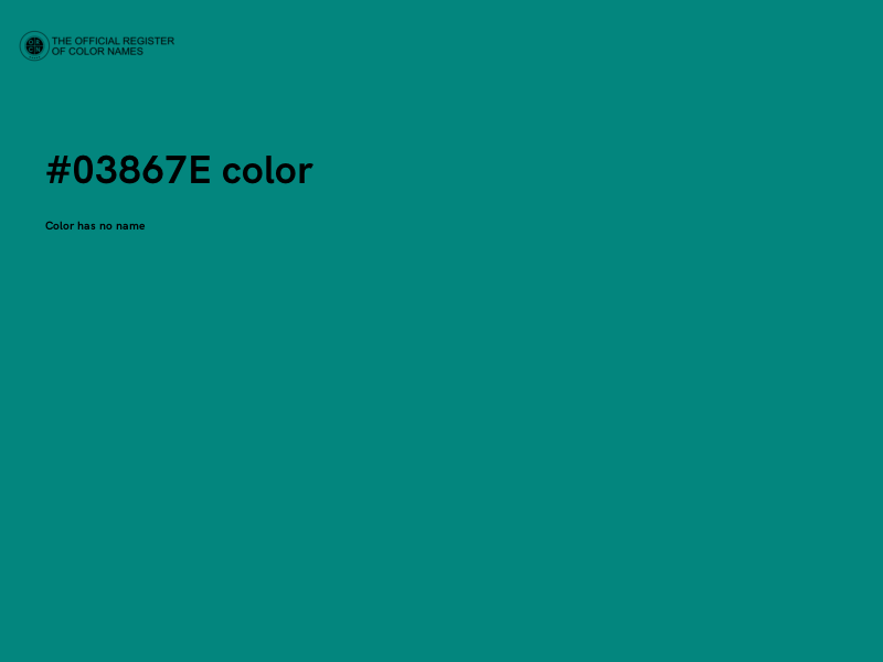 #03867E color image
