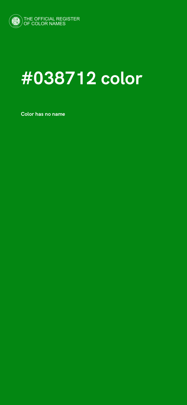 #038712 color image