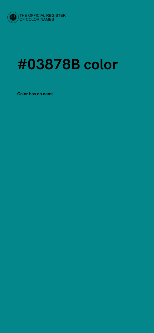 #03878B color image