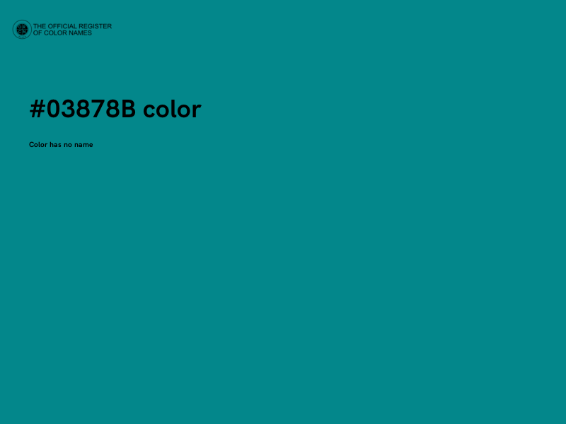 #03878B color image