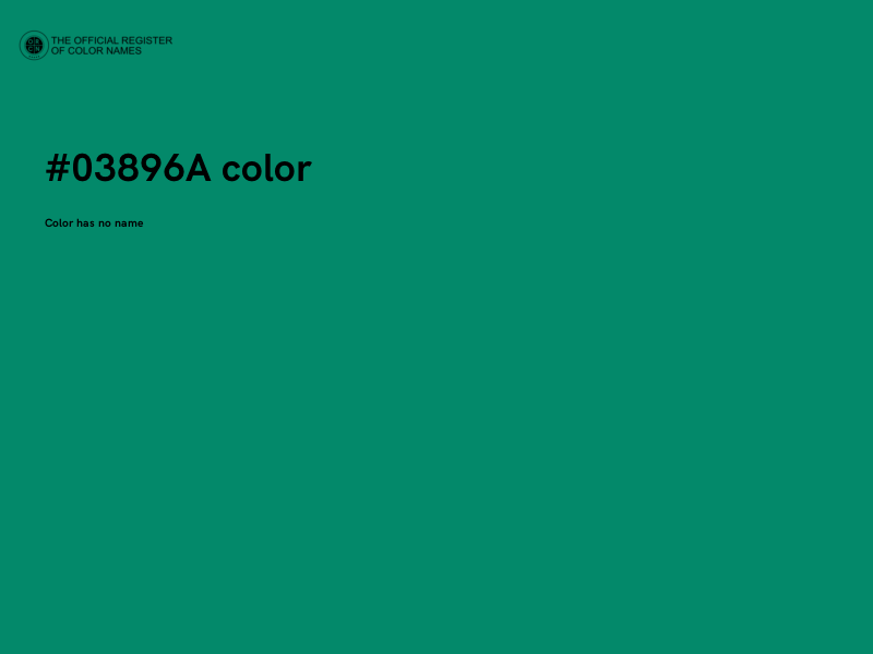 #03896A color image