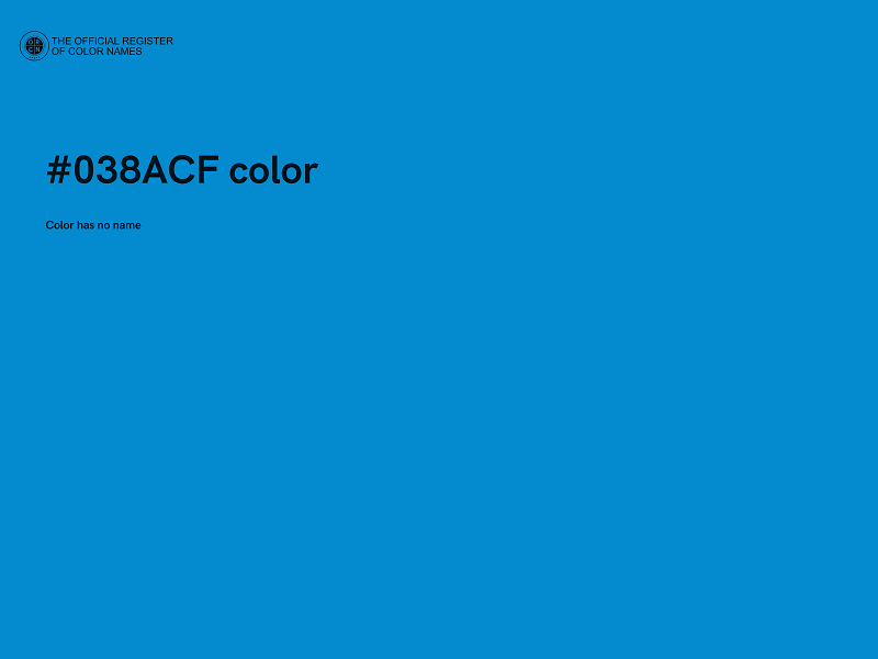 #038ACF color image