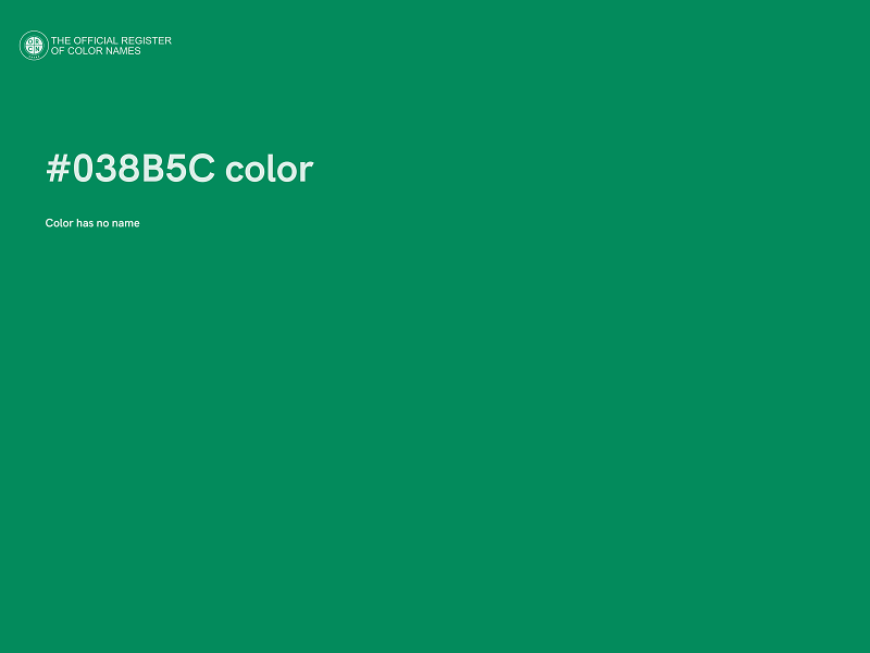 #038B5C color image