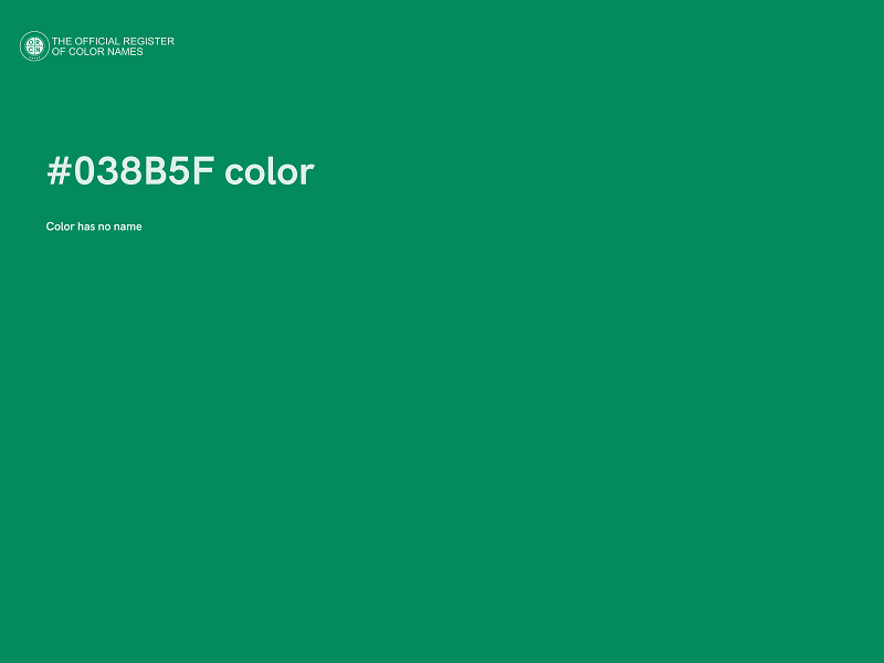 #038B5F color image