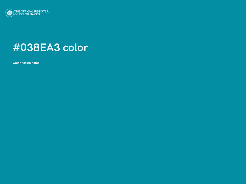 #038EA3 color image