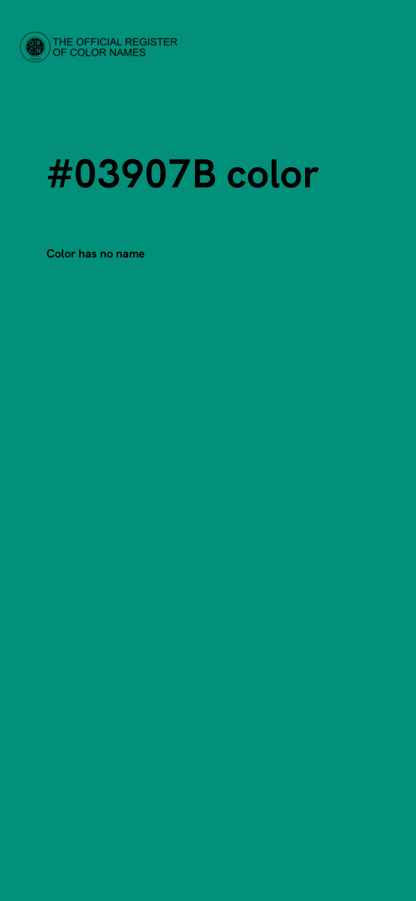#03907B color image