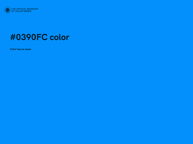 #0390FC color image