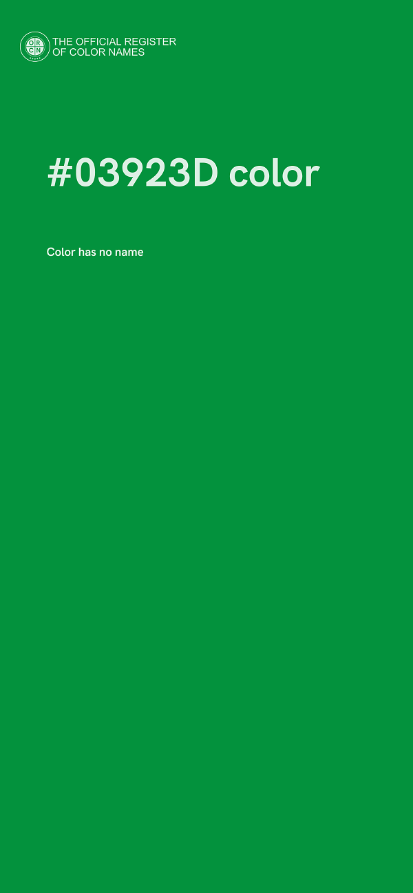 #03923D color image