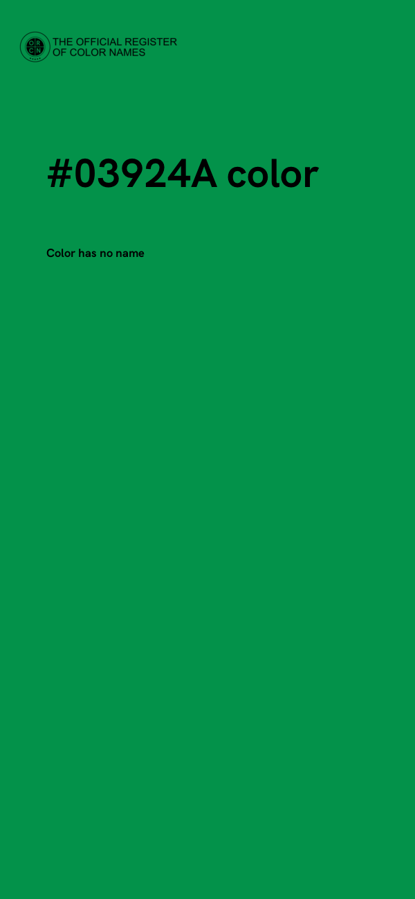#03924A color image