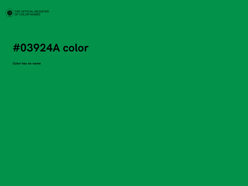 #03924A color image
