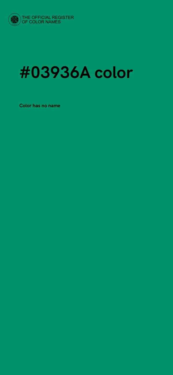 #03936A color image