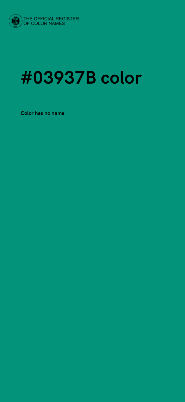 #03937B color image