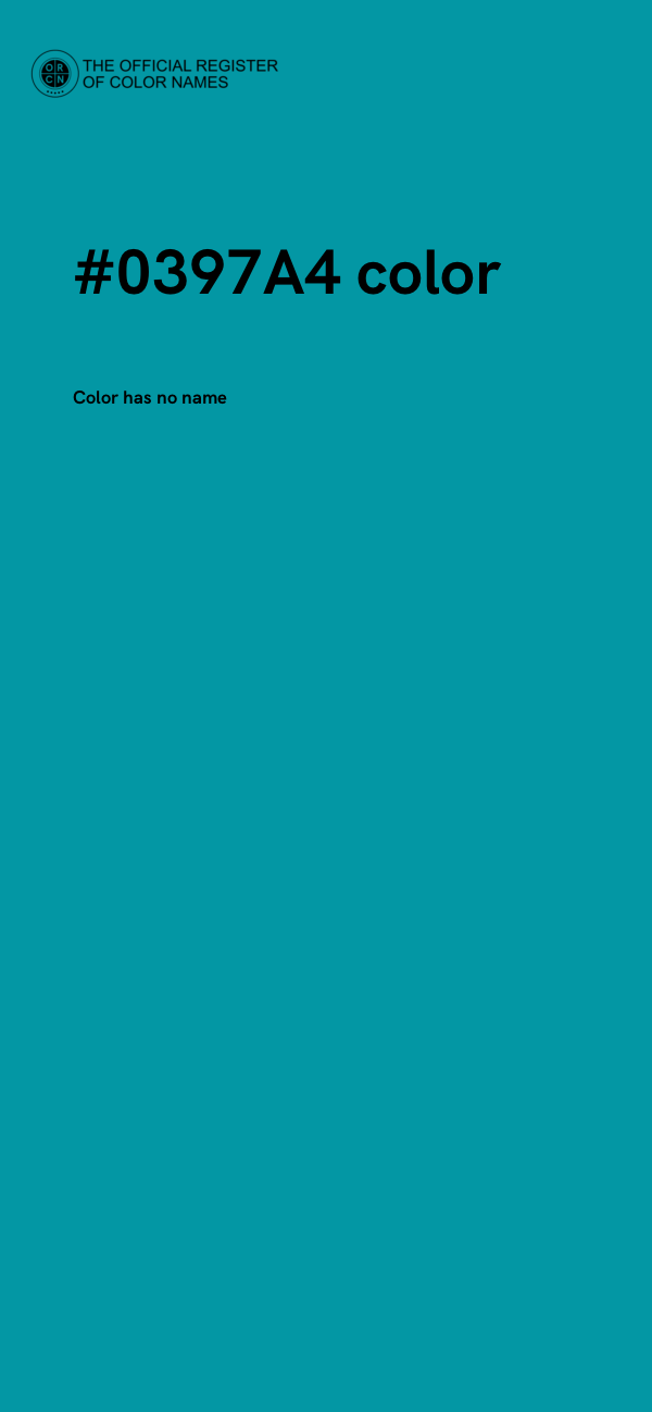 #0397A4 color image