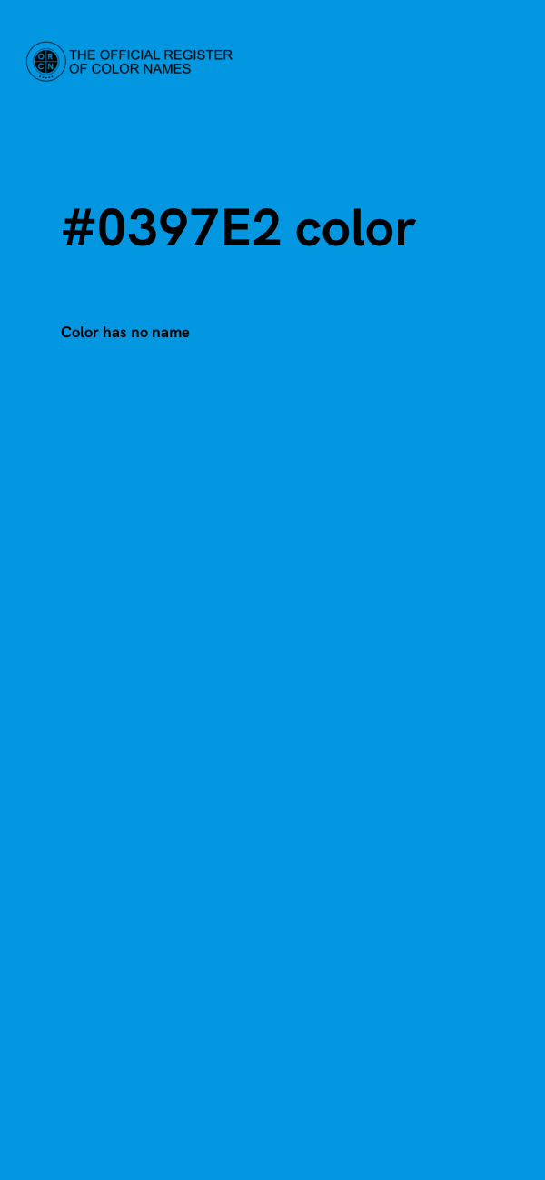 #0397E2 color image
