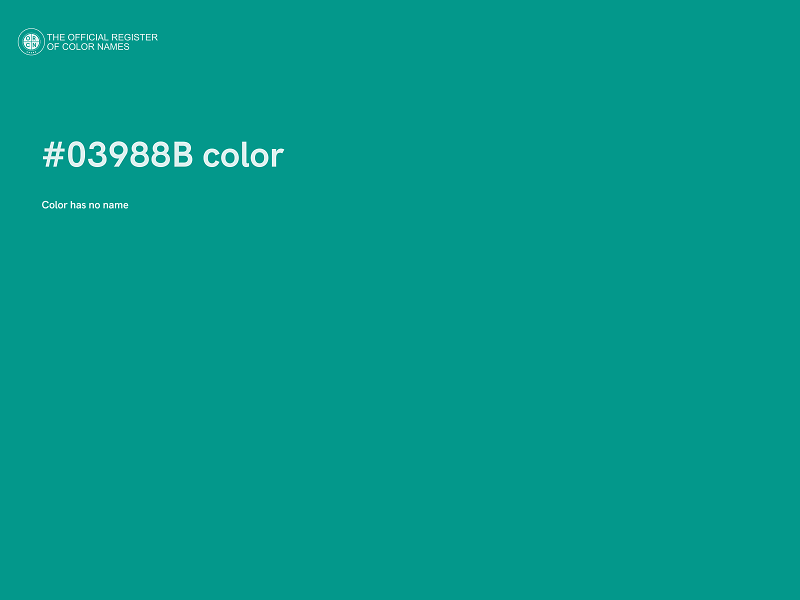 #03988B color image