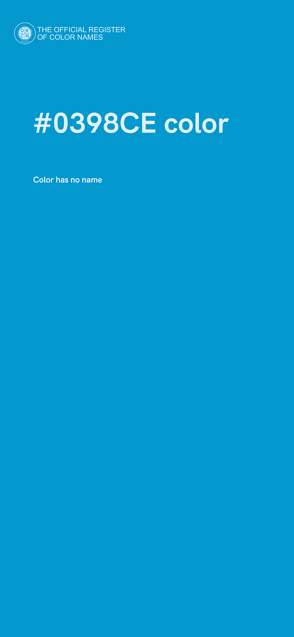 #0398CE color image