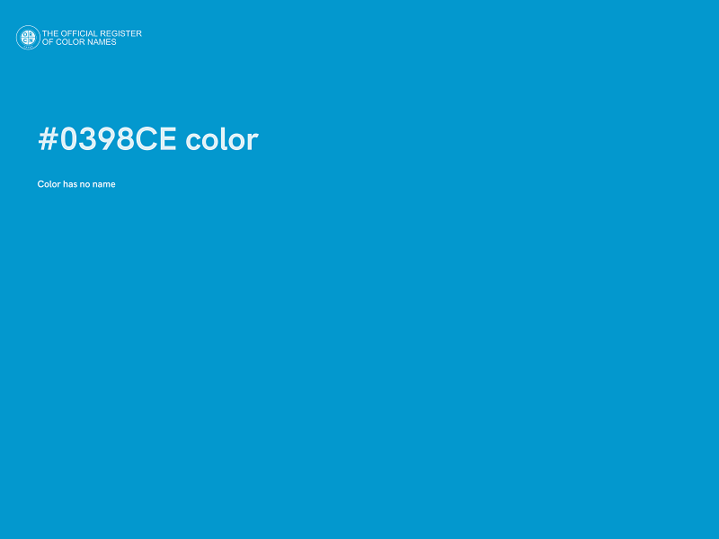 #0398CE color image
