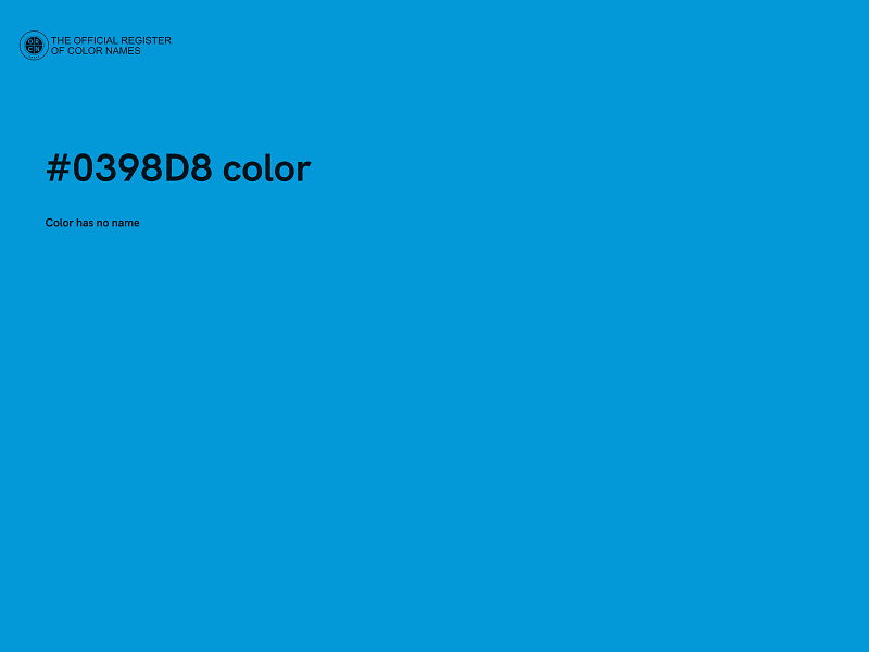 #0398D8 color image