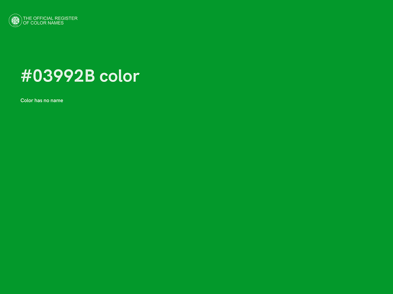 #03992B color image