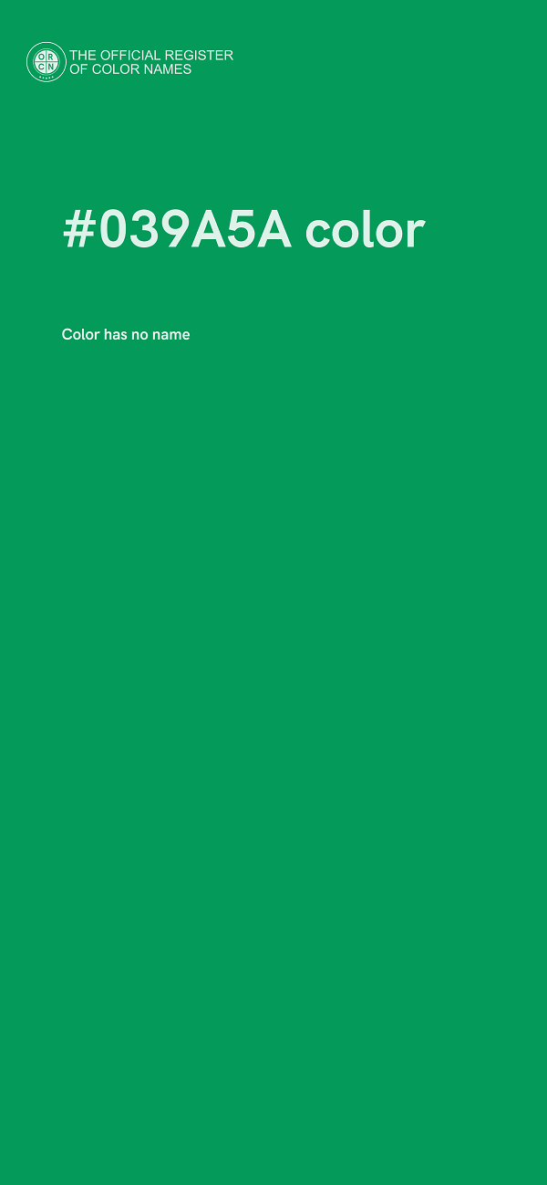 #039A5A color image