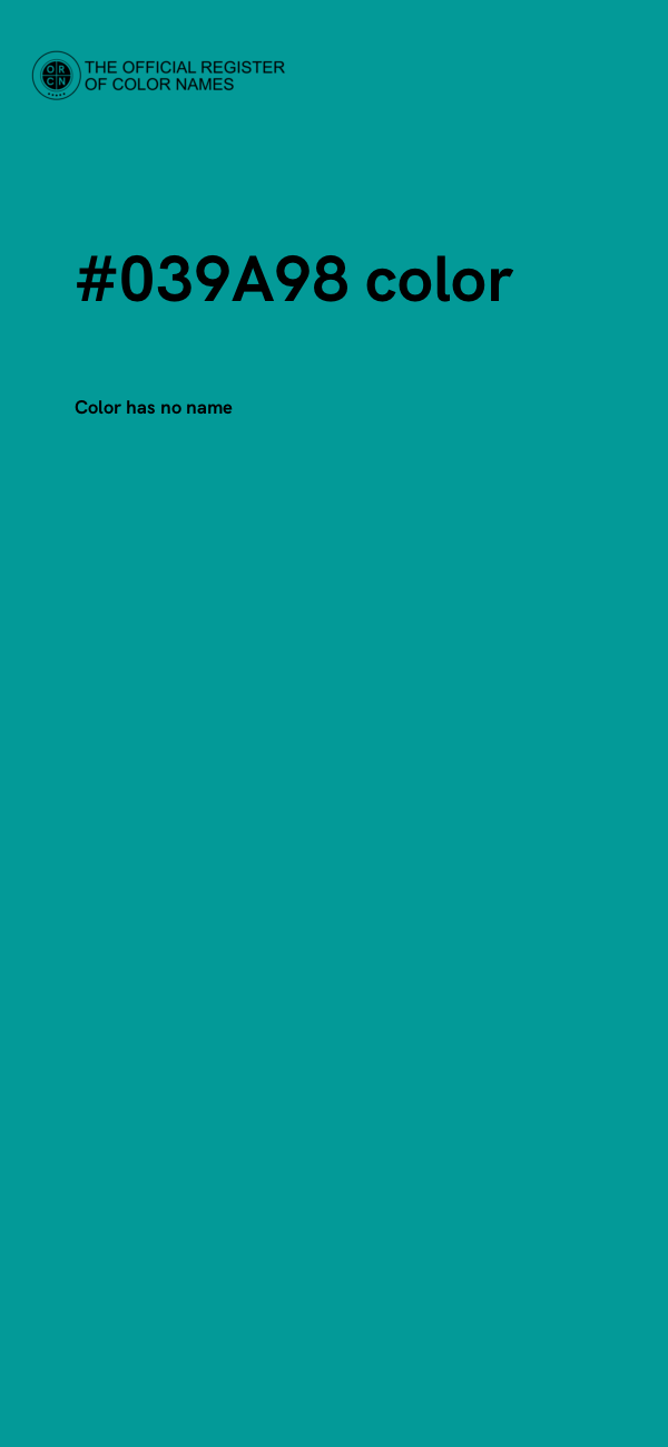 #039A98 color image