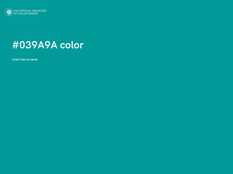 #039A9A color image