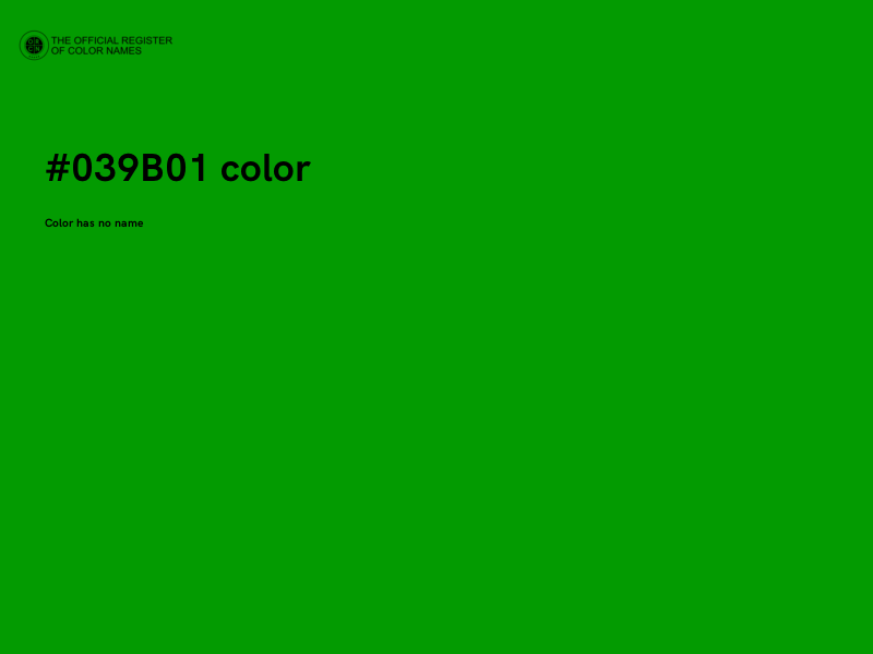 #039B01 color image